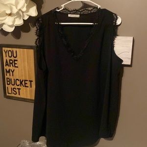 Black dress sleeveless shirt